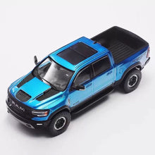 Load image into Gallery viewer, Shadow 1:64 Bluee Ram 1500 TRX Pickup Truck Model Diecast Metal Car New Collection