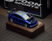 Load image into Gallery viewer, MT 1:64 Blue Carbon Civic Type R FD2 Sports Model Diecast Metal Car New Collection
