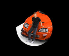 Load image into Gallery viewer, TM 1:64 JDM FNF Orange Supra A80 Paul Figure Sport Model Diecast Metal Car New Collection