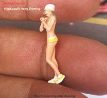 Load image into Gallery viewer, 1:64 Painted Figure Mini Model Miniature Resin Diorama Sand Sexy Lady Hot Girl