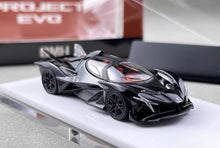 Load image into Gallery viewer, DMH 1:64 Black Project Evo Racing Sports Model Diecast Metal Car New Collection