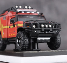Load image into Gallery viewer, MK 1:64 Red H2 Animal Rescue Vehicle ORV Model Diecast Metal Car New Collection