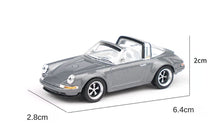Load image into Gallery viewer, Poprace 1:64 Grey Singer 964 Targa Racing Sports Model Diecast Metal Car New Collect