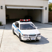 Load image into Gallery viewer, 596 1:64 White State Police Impala Sedan Sports Model Diecast Metal Car New Collection