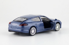 Load image into Gallery viewer, CCA 1:43 Blue Panamera Racing Sports Model Toy Diecast Metal Car BN