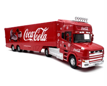 Load image into Gallery viewer, 1:76 Scania Coke Santa Christmas Delivery Truck Model Diecast Metal Car New Collection