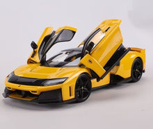 Load image into Gallery viewer, Bburago 1:24 Yellow F80 Racing Sports Open Model Diecast Metal Car New Collection