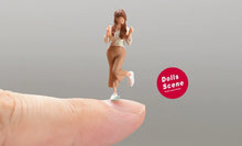 Load image into Gallery viewer, 1:64 Painted Figure Model Miniature Resin Diorama Toy Sand Happy Lady Girl Cute