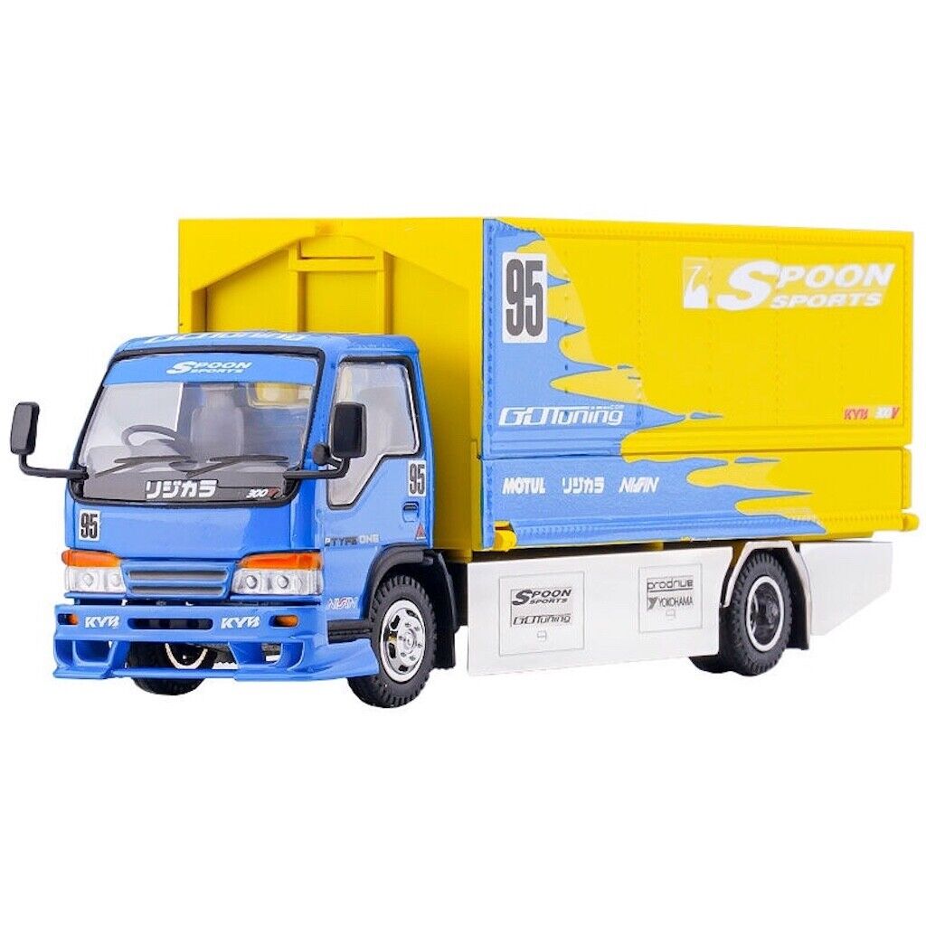 YES 1:64 Spoon Sports Delivery Isuzu Truck Model Toy Diecast Metal