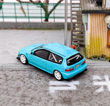 Load image into Gallery viewer, YM 1:64 JDM Blue Spoon Civic EG6 Hatchback Sports Model Diecast Resin Car New