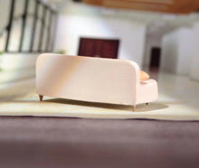 Load image into Gallery viewer, 1:64 Painted Figure Model Miniature Resin Diorama Sand Christmas Girl Sofa Red New Collection