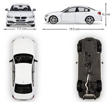 Load image into Gallery viewer, WELLY 1:24 335i Sedan Sports Model Diecast Metal Car Display