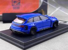 Load image into Gallery viewer, DCM 1:64 Blue RS6 2NCS Wagon Widebody Kit Sports Model Diecast Metal Car New Collection