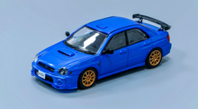 Load image into Gallery viewer, 1:64 Furuya Blue Impreza WRX STI VII 7 S202 Sedan Model Diecast Metal Car New Collection