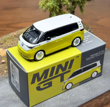 Load image into Gallery viewer, Minigt 1:64 Yellow VW ID Buzz EV Mini Van Sports Model Diecast Metal Car New Collection