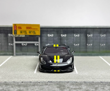 Load image into Gallery viewer, U2 1:64 Black Novitec 488 Pista Racing Sports Model Diecast Resin Car Box
