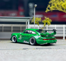 Load image into Gallery viewer, Flame 1:64 Green Dinosaur #43 RWB 964 Sports Model Diecast Metal Car New Collection