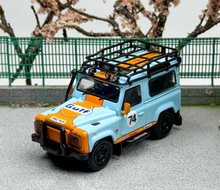 Load image into Gallery viewer, Master 1:64 Blue Gulf Defender 90 ORV SUV Sports Model Diecast Metal Car New Collection
