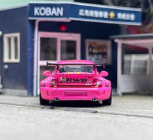 Load image into Gallery viewer, Flame 1:64 Pink Dinosaur #43 RWB 993 Sports Model Diecast Metal Car New Collection