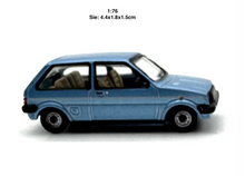 Load image into Gallery viewer, OXFORD 1:76 Blue Austin Mini Metro Classic Coupe Sports Model Diecast Metal Car New