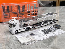 Load image into Gallery viewer, GCD 1:64 White AMG Actros Gigaspace 4x2 Trailer Truck Model Diecast Metal Car