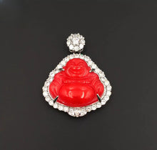 Load image into Gallery viewer, Nature Jade Laughing Buddha Pendant Necklace Gift Jewelry charm Blessing New I