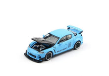 Load image into Gallery viewer, Poprace 1:64 Blue Carbon RX8 RE Sports Model Diecast Metal Car New Collection