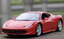 Load image into Gallery viewer, Bburago 1:24 Red 458 Italia Racing Sports Model Toy Diecast Metal Car BN