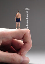 Load image into Gallery viewer, 1:64 Painted Unpainted Figure Model Miniature Resin Diorama Man in Swimming Suit New