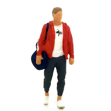 Load image into Gallery viewer, 1:64 Painted Figure Mini Model Miniature Resin Diorama Toy Man Carring Gym Bag R