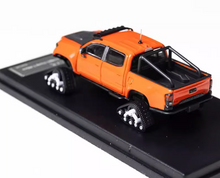 Load image into Gallery viewer, GCD 1:64 Orange Tacoma Pickup Truck Snow Sports Model Diecast Metal Car New Collection