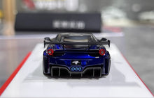 Load image into Gallery viewer, 1:64 Blue 458 GT LB Racing Sports Model Diecast Resin Car BN