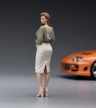 Load image into Gallery viewer, 1:24 Painted Figure Model Miniature Resin Diorama Fashion Elegant Woman Lady