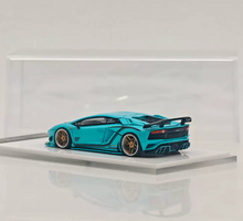 Load image into Gallery viewer, RW 1:64 HEC Blue Aventador S Racing Sports Model Diecast Metal Car New Collection