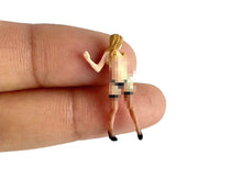 Load image into Gallery viewer, 1:64 Painted Figure Model Miniature Resin Diorama Sand Bar Sexy Lady Suit Man New