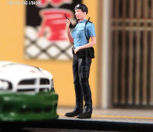 Load image into Gallery viewer, 1:64 Painted Figure Model Miniature Resin Diorama Sand Policeman Cop Woman Lady New Collection