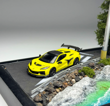 Load image into Gallery viewer, Minigt 1:64 Yellow Corvette ZR1 Sports Model Diecast Metal Car New Collection