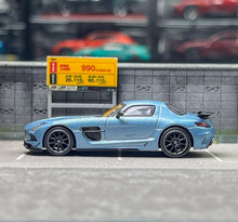 Load image into Gallery viewer, Tarmac 1:64 Ice Blue Benz SLS AMG Coupe Sports Model Diecast Metal Car BN