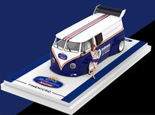 Load image into Gallery viewer, TM 1:64 Blue VW T1 992 GT3 Trailer Figure Sports Model Diecast Metal Car New Collection