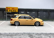 Load image into Gallery viewer, 1:64 Furuya HEC Yellow Impreza WRX STI VII 7 Wagon Model Diecast Metal Car