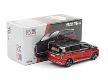 Load image into Gallery viewer, XCARTOYS 1:64 Red Black Hongqi HQ9 MPV Mini Van Model Diecast Metal Car
