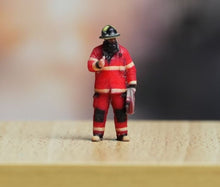 Load image into Gallery viewer, 1:64 Painted Figure Model Miniature Resin Diorama Sand Fire Man Firefighter Toy