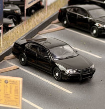 Load image into Gallery viewer, 1:64 596 Black Police Impala Ⅷ Sedan Sports Model Diecast Metal Car New Collection