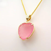 Load image into Gallery viewer, Nature Jade Love Pendant Necklace Gift Jewelry charm Blessing Adore Jewelry h