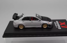 Load image into Gallery viewer, CM 1:64 JDM Gray EVO Lancer 9 IX Widebody Sports Model Diecast Metal Car New