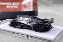Load image into Gallery viewer, DMH 1:64 Black Project Evo Racing Sports Model Diecast Metal Car New Collection