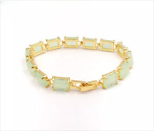 Load image into Gallery viewer, Nature Jade Beaded Bracelet Jewelry Blessing Lucky Fortune Gift For Her Lime
