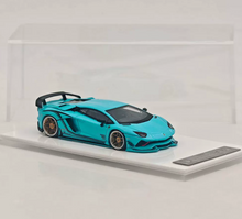 Load image into Gallery viewer, RW 1:64 HEC Blue Aventador S Racing Sports Model Diecast Metal Car New Collection