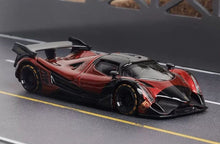 Load image into Gallery viewer, LMF 1:64 Red Carbon Devel 16 Racing Sports Model Diecast Metal Car New Collection