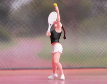 Load image into Gallery viewer, 1:64 Painted Figure Model Miniature Resin Diorama Sand Sport Tennis Man Lady Toy New Collection